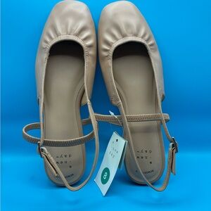 a new day Tan Slingback Flats